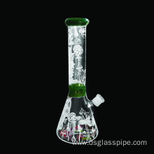 New Design 14 Inches mushroom sandblasted Beaker Hookah Glass Smoking Water Pipe